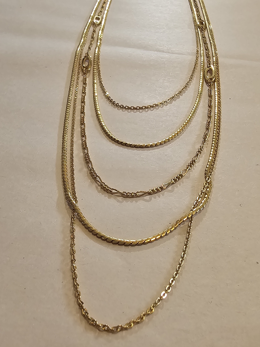 Monet Multi-Strand Gold-Tone Layered Necklace